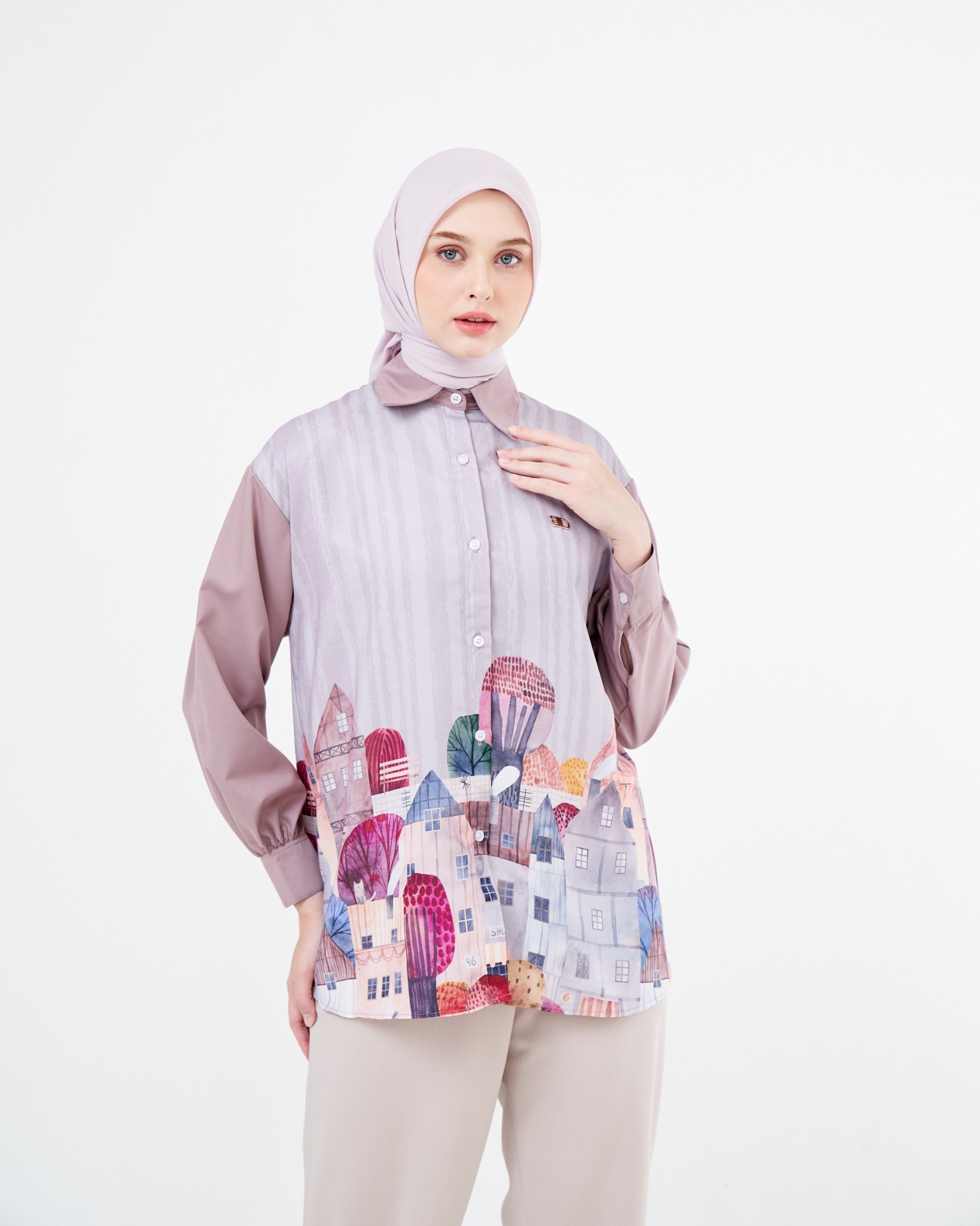 Edensor Top warna Pink